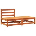 vidaXL Canapé de jardin sans accoudoirs repose-pieds bois pin massif