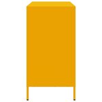 vidaXL Buffet jaune moutarde 101 5x39x73 5 cm acier laminé à froid