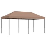 vidaXL Tente de réception pliable escamotable marron 580x292x315 cm