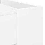 vidaXL Table basse Blanc 110 x 50 x 41 cm Bois d'ingénierie