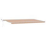 vidaXL Auvent Rétractable Multicolore 600 × 300 cm Polyester et métal