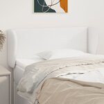 vidaXL Tête de lit avec oreilles Blanc 103x23x78/88 cm Similicuir