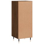 vidaXL Buffet Chêne marron 34 5x34x90 cm Bois d'ingénierie