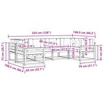 vidaXL Ensemble de canapés d'extérieur 6 pc Blanc et anthracite