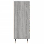 vidaXL Buffet sonoma gris 69 5x34x90 cm bois d'ingénierie
