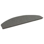vidaXL Tapis d'escalier auto-adhésifs 15 Pièces Gris 80 x 28 x 3 5 cm