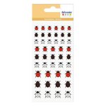 54 stickers puffies Coccinelles