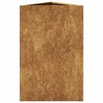 vidaXL Jardinière triangulaire 50x43x75 cm acier corten