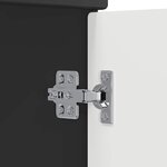 vidaXL Meuble sous lavabo de salle de bain Chêne noir