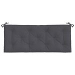 vidaXL Coussin de banc de jardin anthracite 120x50x7 cm tissu oxford