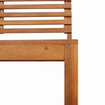 vidaXL Banc de jardin Marron 100 x 50 x 91cm Bois d'acacia massif