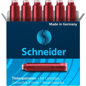 Cartouche d'encre rouge Boîte 6 SCHNEIDER