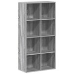 vidaXL Bibliothèque/Buffet Sonoma gris 66x30x130 cm Bois d'ingénierie