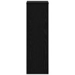 vidaXL Support de Plante 2 Pièces Chêne noir 25 x 25 x 80 cm