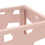 vidaXL Porte-parapluie Rose 15 5 x 15 5 x 49 cm Métal