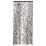 vidaXL Moustiquaire Marron et beige 90x200 cm Chenille