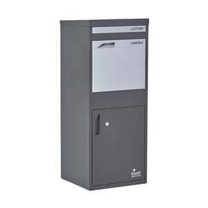 Boîte à colis Large Gris foncé 2 portes Acier galvanisé SMART PARCEL BOX®