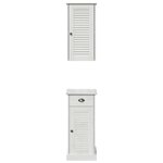 vidaXL Ensemble de mobilier de salle de bain 2 Pièces Marron et blanc