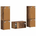vidaXL Ensemble meuble TV 5 Pièces Bois Ancien Bois d'ingénierie