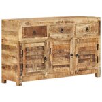 vidaXL Buffet 110x30x65 cm Bois massif de manguier