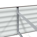 vidaXL Jardinière surélevée Marron 400 x 80 x 44 cm Acier