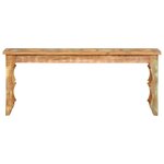 Banc banquette 110 x 35 x 45 cm bois de récupération massif 02_0011014
