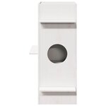 vidaXL Maison pour chat blanc 43x43x90 cm bois de pin massif