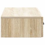 vidaXL Table d'appoint murale Chêne Sonoma 87 5 x 34 5 x 17 cm