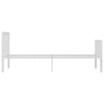 vidaXL Cadre de lit Blanc Métal 90 x 200 cm