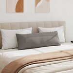 vidaXL Coussins de canapé 2 Pièces Taupe 120 x 40 cm tissu