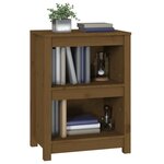 vidaXL Bibliothèque Marron miel 50x35x68 cm Bois de pin massif