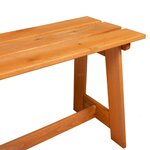 vidaXL Banc extérieur Marron 119 x 35 x 47 cm Bois de pin massif