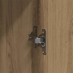 vidaXL Ensemble de mobilier de salle de bain avec étagère 3 Pièces Marron