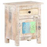 vidaXL Table de chevet 40x30x50 cm Bois d'acacia brut