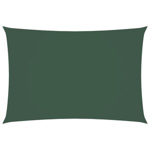 vidaXL Voile de parasol tissu oxford rectangulaire 2 5x4 5m vert foncé