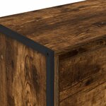 vidaXL Buffet Chêne Fumé 79 x 36 x 75.5 cm Bois d'ingénierie