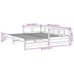vidaXL Lit de jour sans matelas 90x200 cm bois de pin massif