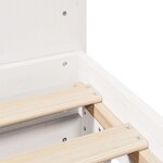 vidaXL Cadre de lit sans matelas blanc 140x190 cm bois de pin massif