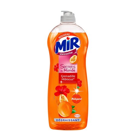 Mir Vaisselle Secret du Monde Granadille et Hibiscus Madagascar Dégraissant 750ml (lot de 10)