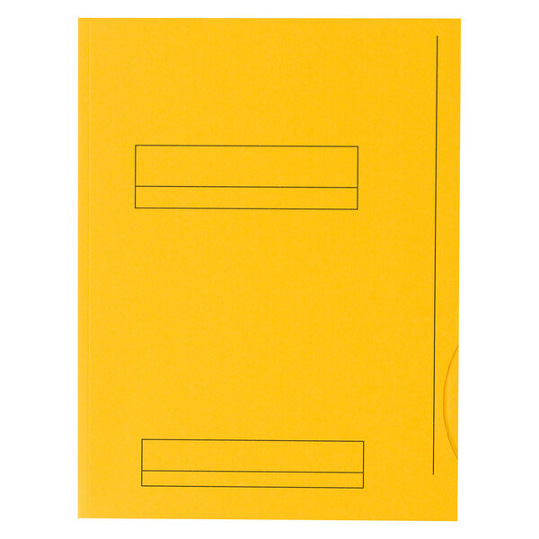 Chemises dossier 2 rabats oxford 24 x 32 cm jaune vif - paquet de 50