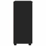vidaXL Cabinet de salle de bain avec stockage Noir 60 x 35 x 80 cm