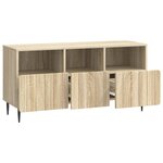 vidaXL Meuble TV Chêne Sonoma 102 x 34 5 x 50 cm Bois d'ingénierie