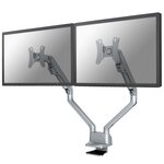 Newstar support de bureau réglable de 2 moniteurs 10"-32" 47cm argenté