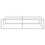 vidaXL Cadre de lit sans matelas blanc 140x200 cm métal