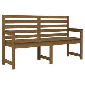 vidaXL Banc de jardin marron miel 159 5x48x91 5 cm bois de pin massif