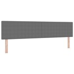 Tête de lit vidaXL Design simple Gris clair 200 cm Tissu en velours côtelé