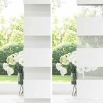 vidaXL Store zèbre blanc 65x200 cm largeur du tissu 60 9 cm polyester