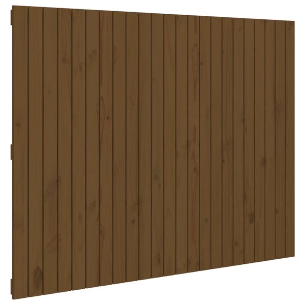 vidaXL Tête de lit murale Marron miel 146 5x3x110cm Bois massif de pin