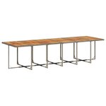 vidaXL Ensemble à manger de jardin coussins 13 Pièces gris résine tressée