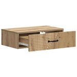 vidaXL Table d'appoint murale Chêne artisanal 59 x 34 5 x 17 cm